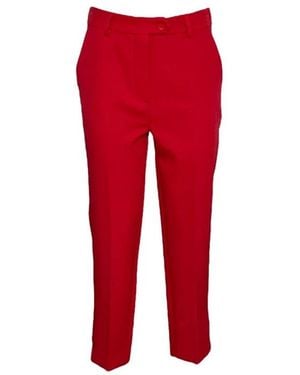 Please Cropped Trousers - Rojo