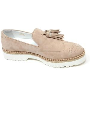 Hogan Loafers - Natural