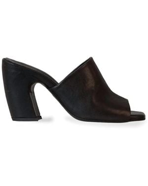 Cortana Heeled Mules - Nero