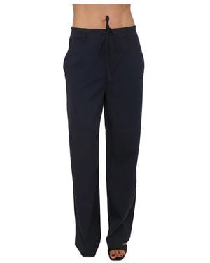 Max Mara Straight Trousers - Bleu