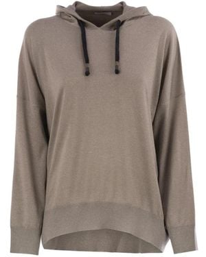 Brunello Cucinelli Round-Neck Knitwear - Marrón
