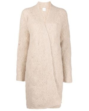 Eleventy Vest Met Ceintuur - Naturel