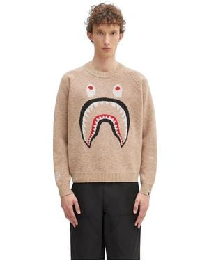 A Bathing Ape Round-Neck Knitwear - Neutro