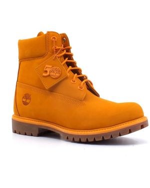Timberland Lace-Up Boots - Orange