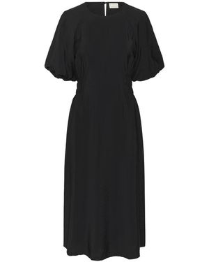 Kaffe Kleedjes ,Zwart ,Leer Kaneema Dress