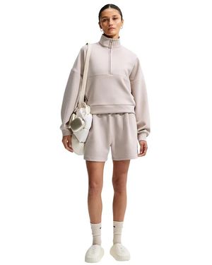 Nike 24.7 Impossiblysoft Dri-Fit Oversized 1/2-Zip Top - Wit