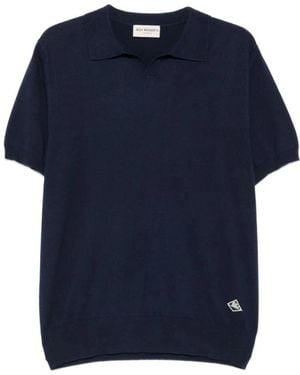 Roy Rogers Polo-Shirt Aus Baumwollstrick - Blau