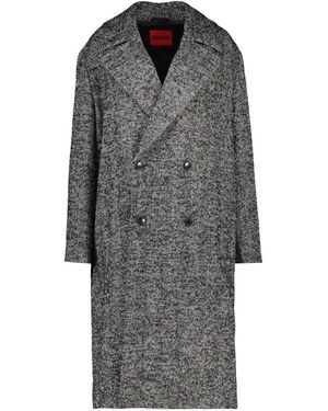 HUGO Single-Breasted Coats - Grigio