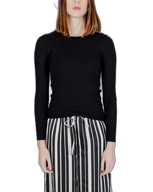 ONLY Onlellen Ls O-Neck Knt - Zwart