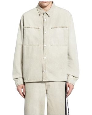 44 Label Group Wüsten-Canvas-Overshirt - Natur