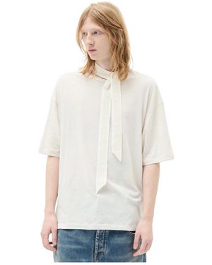Ann Demeulemeester Tops ,Wit ,Katoen Danvald High Comfort T-Shirt