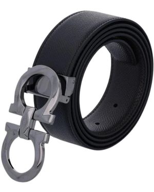 Ferragamo Gancini Gürtel Mit Wendefunktion - Blau