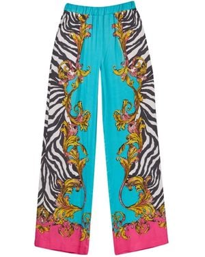 Versace Jeans Couture Wide Trousers - Blue