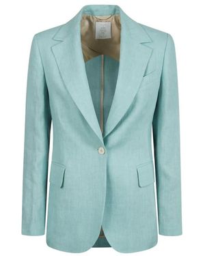 Eleventy One Button Jacket - Blauw