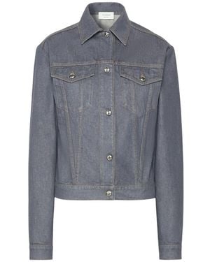 Sportmax Jassen ,Grijs ,Denim Oversized Denim Jacket - Blauw