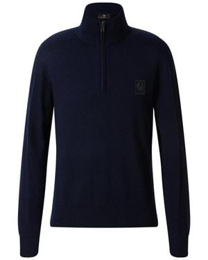 Belstaff Troyer Pullover - Blau
