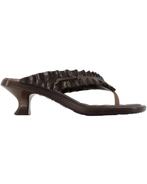 Ganni Thong Kitten Sandalen - Braun