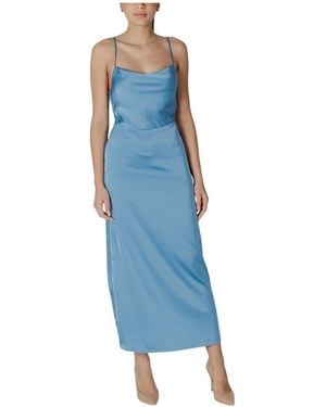 Vila Türkises sommerkleid mit quadratischem ausschnitt - Blau