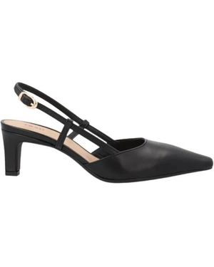 Frau Schoenen ,Zwart ,Leer Slingback Pump