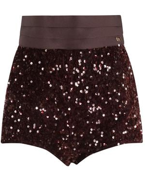 Elisabetta Franchi Short Shorts - Brown