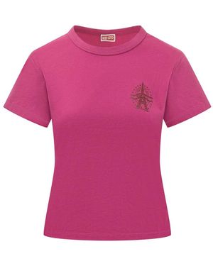 KENZO Eiffeltoren T-Shirt - Paars