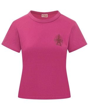 KENZO Eiffeltoren T-Shirt - Paars
