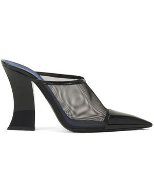 Lanvin Schoenen ,Zwart ,Leer Nocturne Mule - Grijs