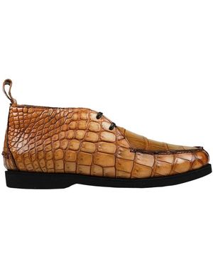 Kiton Lace-Up Boots - Marrone