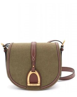 La Martina Tassen ,Groen ,Katoen Crossbody Tas - Wit
