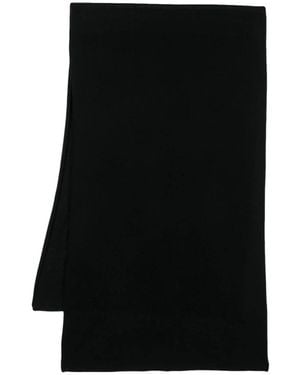 Allude Accessoires ,Zwart ,Kasjmier Plat Gebreide Sjaal