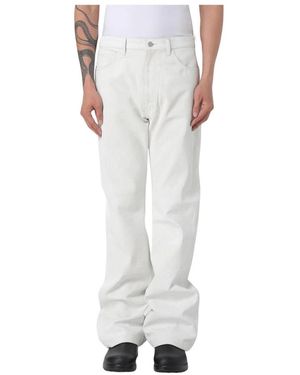 Junya Watanabe Jeans ,Wit ,Denim Straight Leg Denim Broek Casual Broek