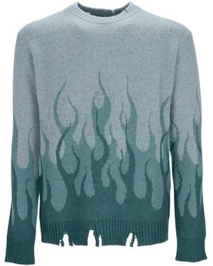 Vision Of Super Round-Neck Knitwear - Blue