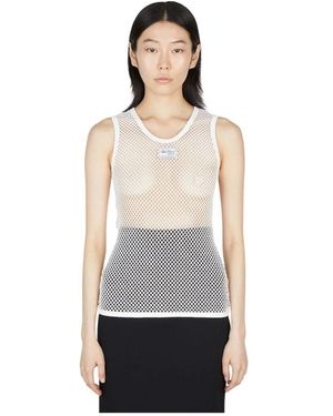 Raf Simons Sleeveless Tops - Bianco
