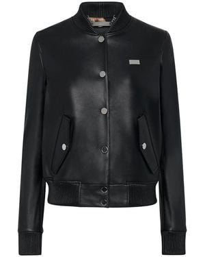 Philipp Plein Leather Jackets - Negro