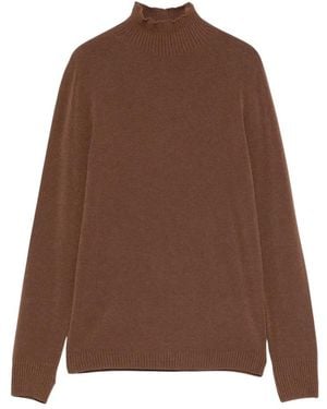 Ermanno Scervino Truien & Vesten ,Bruin ,Lupetto Turtleneck