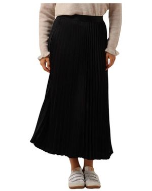 Y.A.S Rokken ,Zwart ,Katoen Yasceline Hw Midi Rok