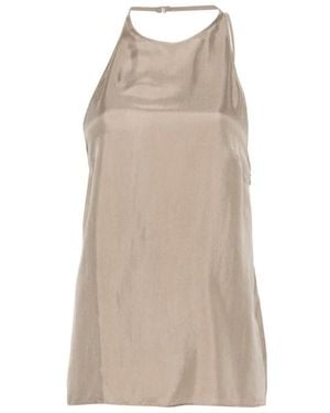 Alysi Sleeveless Tops - Natural