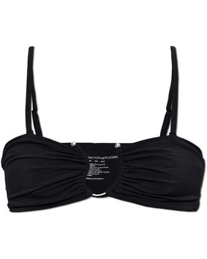 Christopher Esber Ruched Crescent Bandeau - Zwart