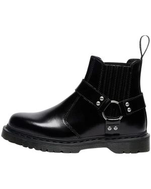 Dr. Martens Schoenen ,Zwart ,Leer 2976 Harness Analine Leather Chelsea