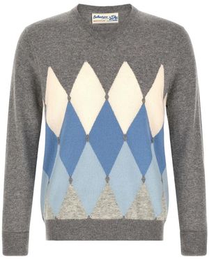 Ballantyne Klassischer Diamant-Pullover - Blau