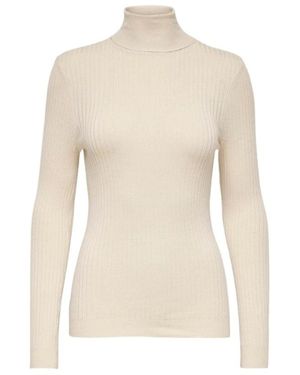 ONLY Truien & Vesten ,Nylon Onlkarol Rollneck Pullover - Naturel