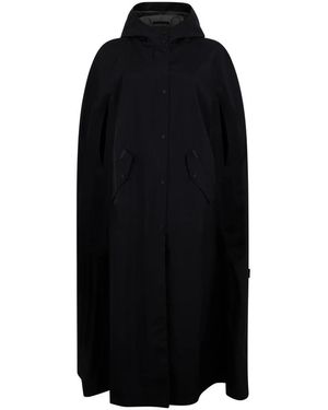 Herno Jassen ,Zwart ,Polyester Mantel Met Capuchon