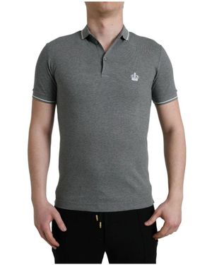 Dolce & Gabbana Polo Shirts - Grey