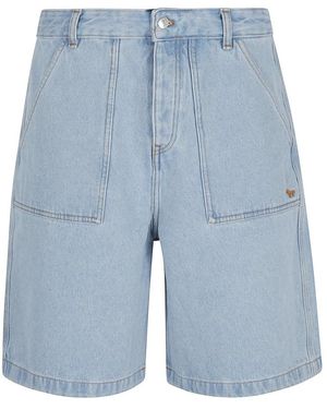 Maison Kitsuné Denim Shorts - Blue
