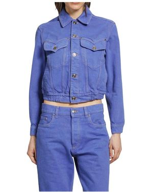 Versace Blouson Denim Jas - Blauw