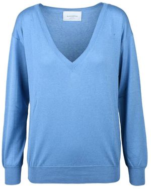 Ballantyne V-Neck Knitwear - Bleu