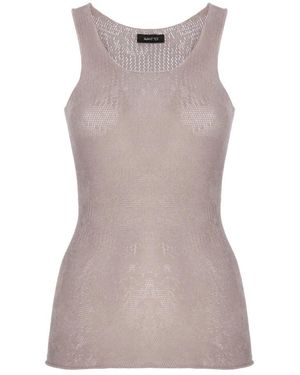 Avant Toi Sleeveless Tops - Brown