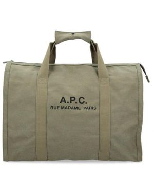 A.P.C. Recuperation gym tasche aus canvas - Grün
