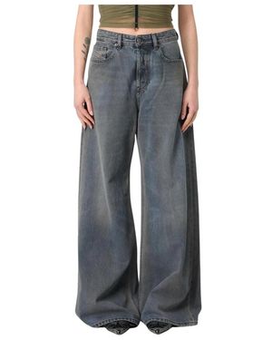 DIESEL Wide Jeans - Gris