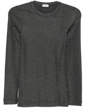 Brunello Cucinelli Long Sleeve Tops - Black